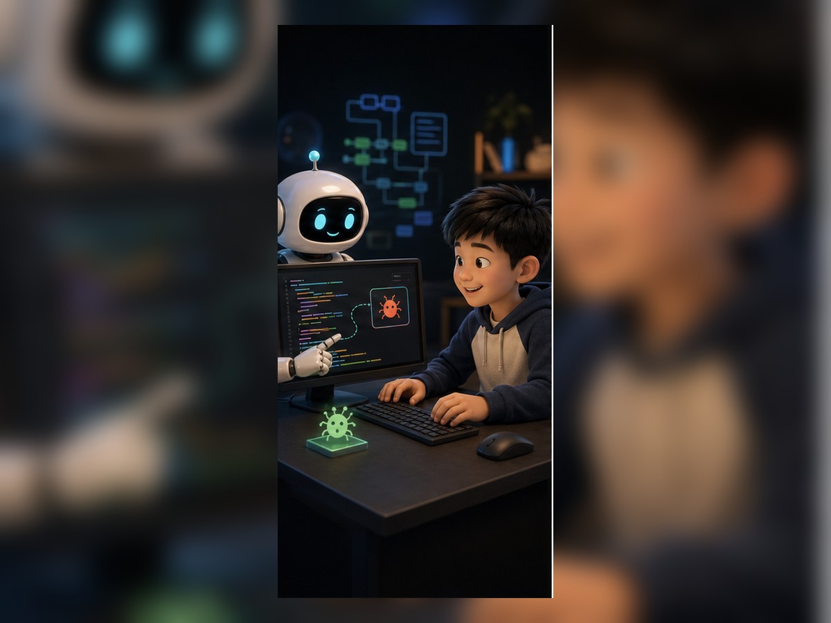 第 09 课 3D 插图：机器人和小朋友学习 让 AI 帮你理解代码，而不是替你偷懒