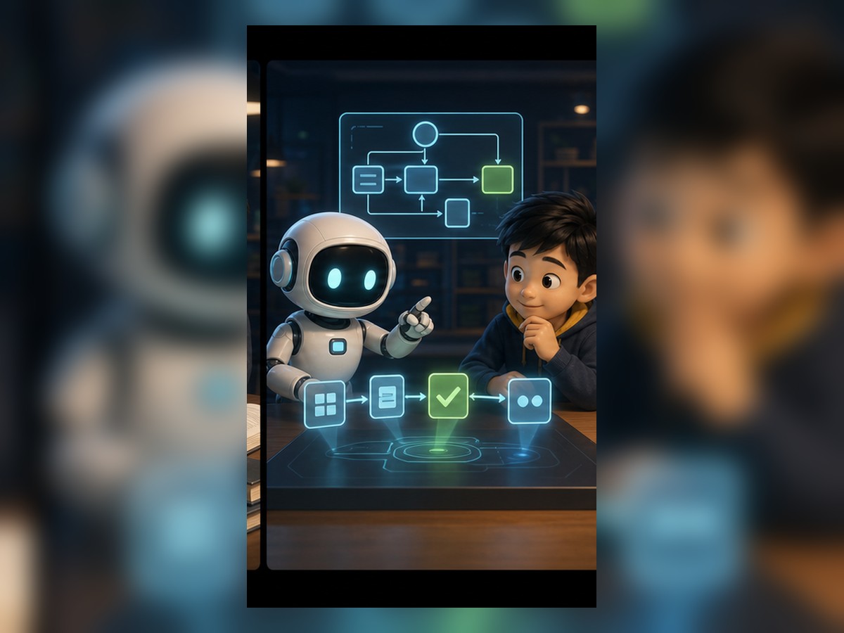 第 17 课 3D 插图：机器人和小朋友学习 从聊天机器人到 AI Agent